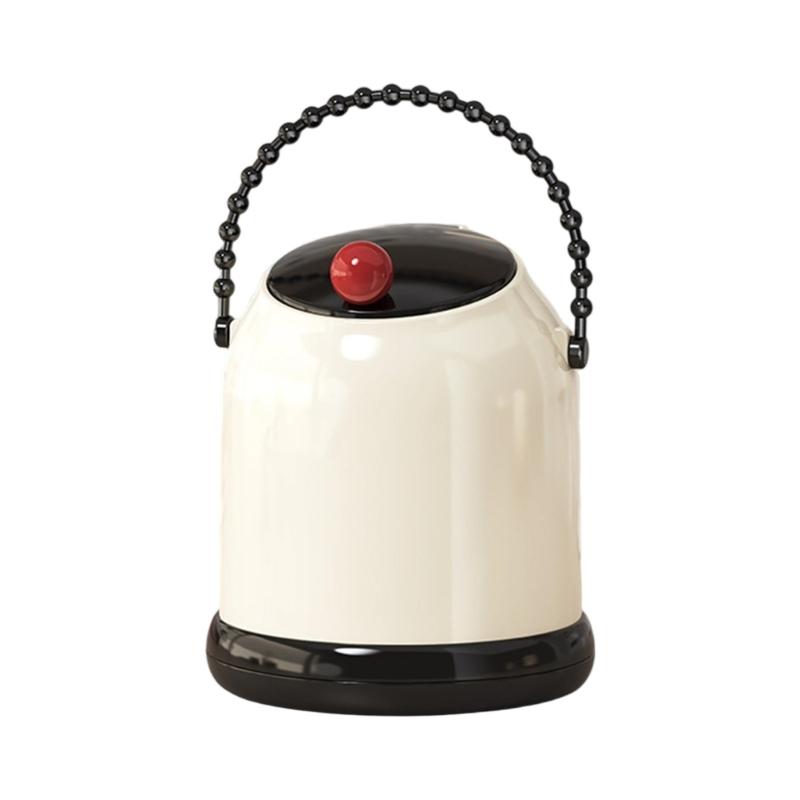 Мини Мусорное Ведро для Офисного Стола с Нажимной Крышкой и Ручкой Портативный Пластиковый Контейнер для Мусора для Спальни Ванной Комнаты Учебной Зоны