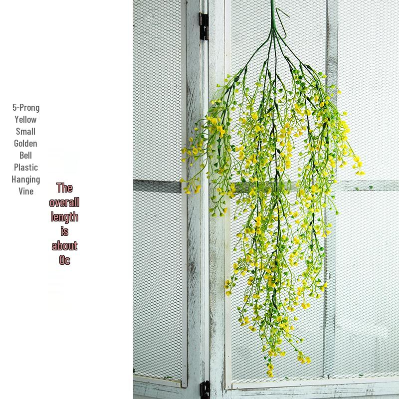 Home Kindergarten Green Plant Wall Decor: Hanging Ivy Leaf Vines and Wreath Decorations