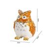 Zinc Zinc Zinc Alloy Enamel Jewelry Box Home Decor Owl Animal Ornaments Owl Storage Box  Small Valuables