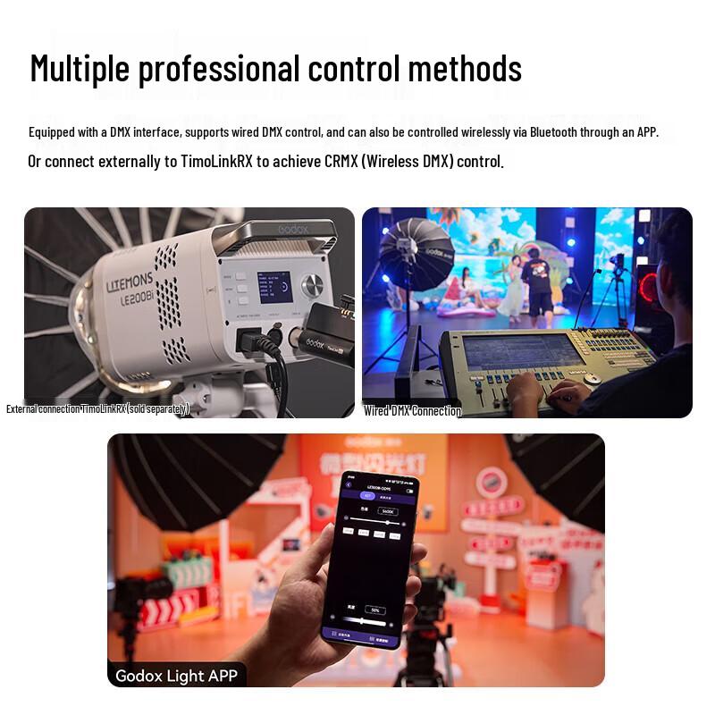 Godox LE200Bi Bi-Color LED Video Light Kit with 60x90cm Softbox