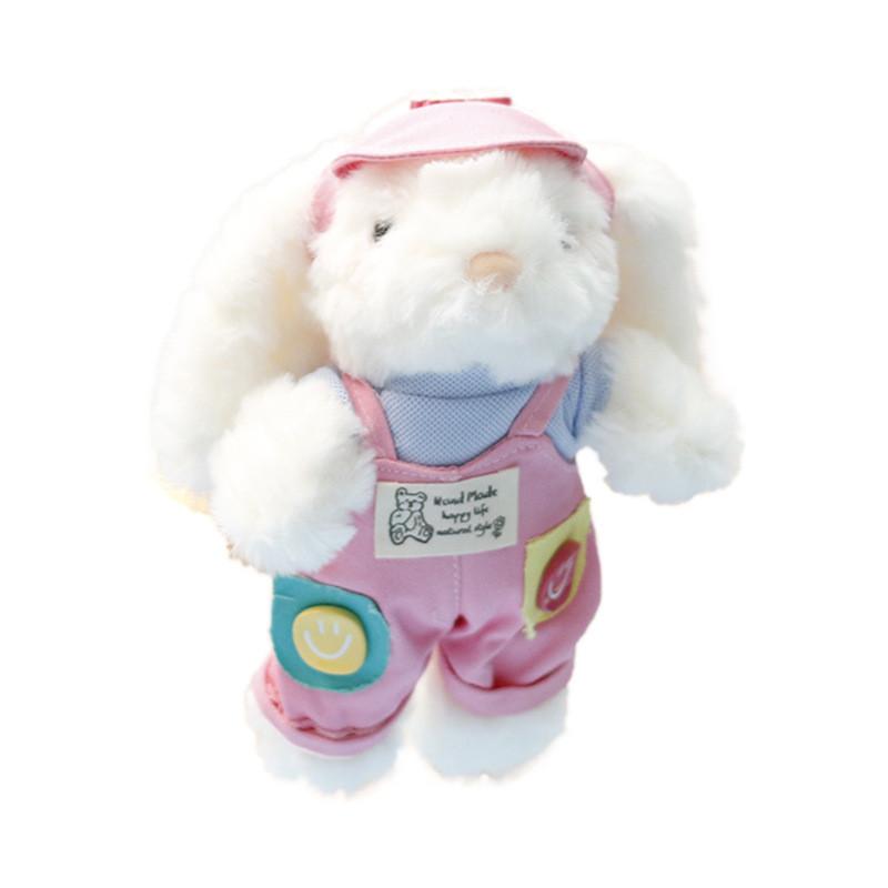 Plush Toy Bunny Backpack Clip With Soft Short Pile Fabric For Girls And Boys Gift