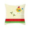 Peach Skin Christmas Print Pillow Case Cartoon Animal Home Sofa Cushion Cover Bedside Bedroom Pillow