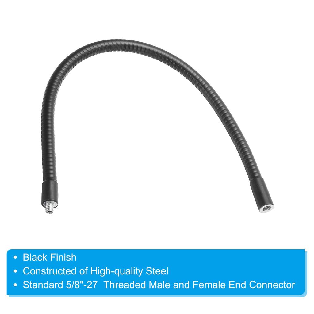 PATIKIL Gooseneck 2pcs Female To Male Thread Metal Universal Hose Flexible Arm Gooseneck Tube Extension Holder for Action Camera Phone Microphone