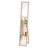Fuji Boeki Stand Shatterproof Room Living Single Width 27 X Depth 39 X Height Natural 72090 Full-length Mirror, Mirror, Treatment, Mirror, Wooden,