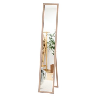 Fuji Boeki Stand Shatterproof Room Living Single Ширина 27 x Глубина 39 x Высота Natural 72090 Зеркало в полный рост, Зеркало, Обработка, Зеркало, Деревянное,