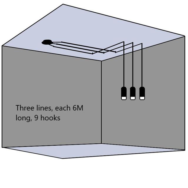 Светодиодные подвесные светильники G9 Industrial Iron Art Long Line Настенный светильник черного цвета в минималистском стиле, подвесной для спальни, гостиной, украшения