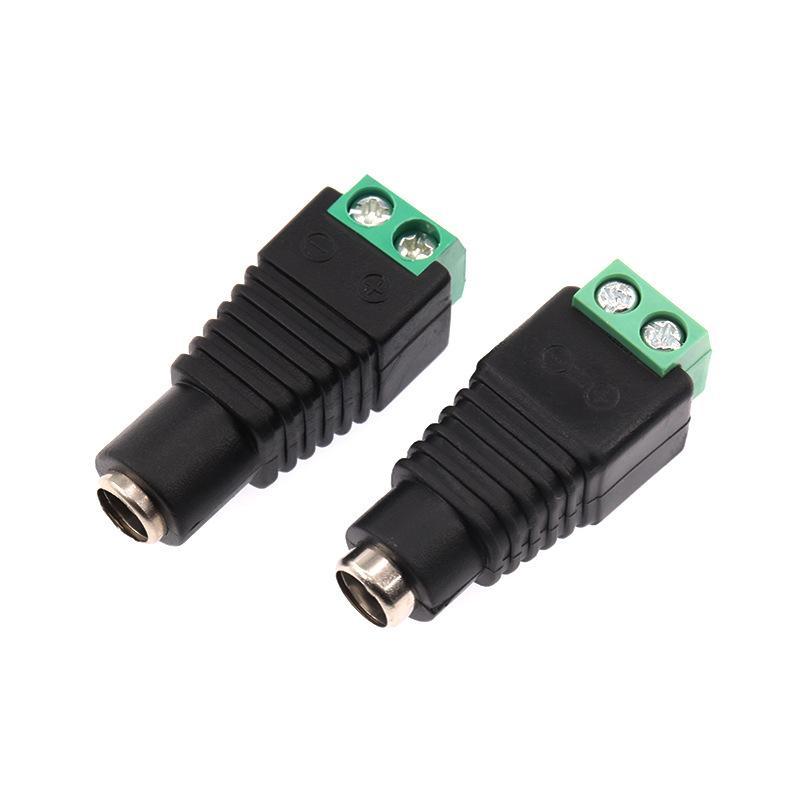 No Soldering Required Male Female CCTV Monitoring Video Cable Plug Connector for Home Indoor Surveillance Cabling