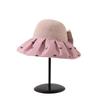 Bowknot Sun Protection Cap Topless Female Shell Hat Breathable Foldable Visor Cap  Women