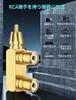 EMK RCA Splitter 1 Output to 2 RCA 1 Male to 2 Gold Male to 2 L-shaped Adapter, Splits, Cable, Female, Right-Angle Adapter, Plated, 2-Pack (1 Female,