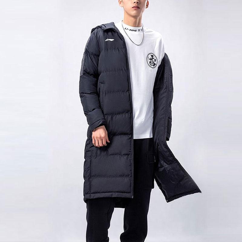 Мужская пуховая куртка Li Ning Серия для тренировок Черный AFMT031-1