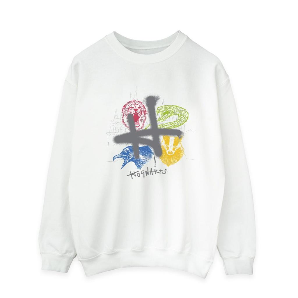 Harry Potter Mens Emblems H Spray Sweatshirt