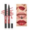 Double-ended Lip Glaze Lip Liner Lipstick Pen Matte Non-stick Cup Double-ended Lip Liner Two-in-one Makeup