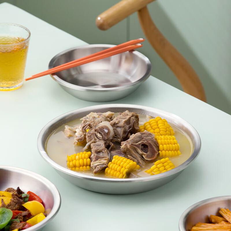 304 Stainless Steel Deep Round Plate