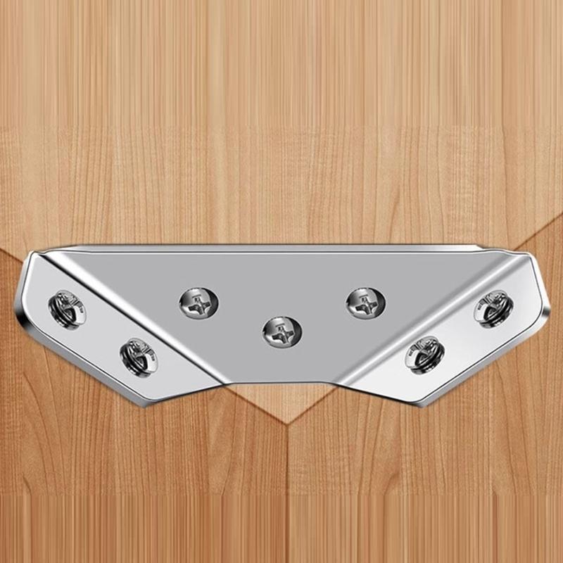 20 шт. универсальные угловые соединители для мебели, угловые кронштейны из нержавеющей стали, угловые кронштейны для мебели