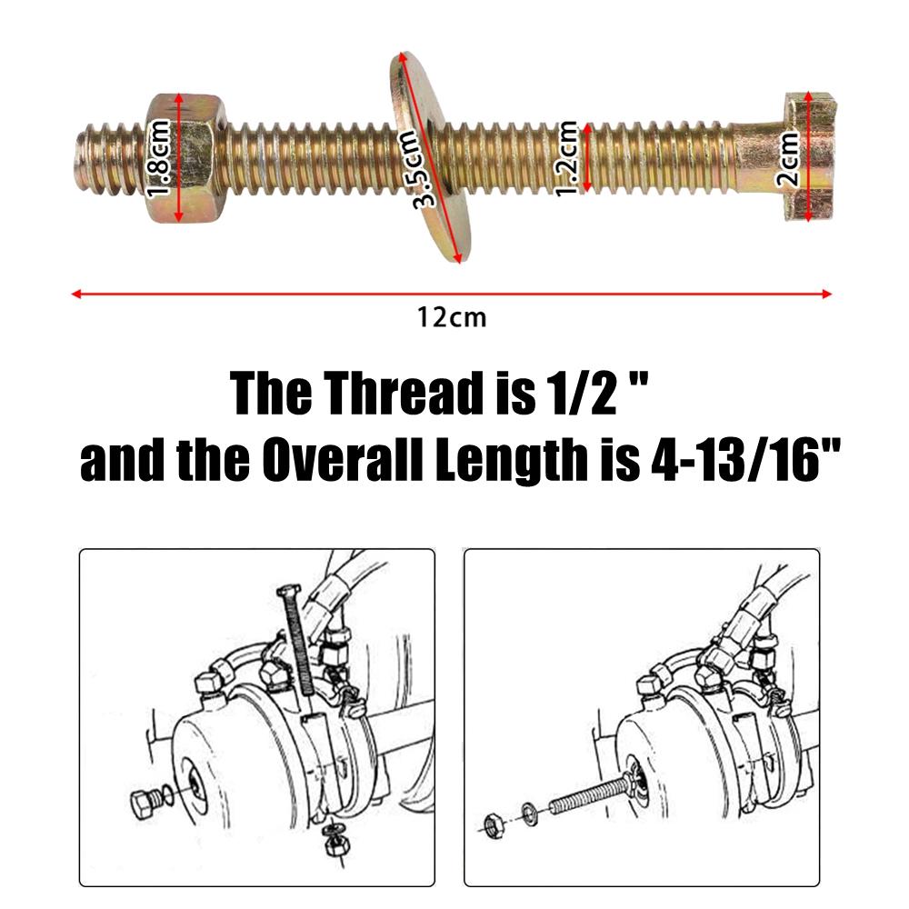 2Pack/4Pack Brake Cage Bolt, Release Bolt Cage Bolt for Air Spring Brake Chamber Repair Replaces Bendix 800921 TR800921
