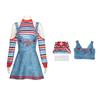Halloween Childs Christmas Play Chucky Cosplay Costume Comfortable Clothes Anime