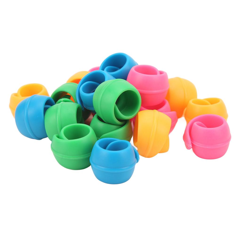 20 шт. 4-цветный держатель нити, фиксирующий шпульку, силиконовые зажимы для держателя шпульки, предотвращающие выпадение нити