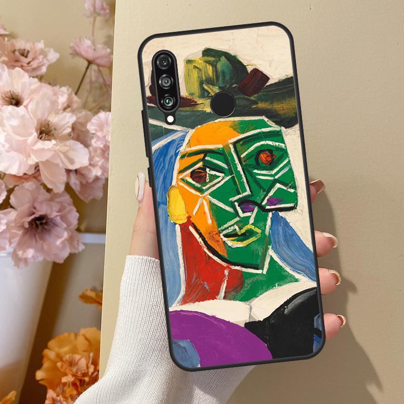 Painting Picasso Abstract Art Cover For Huawei P30 Lite P40 P20 P50 Pro Nova 5T P Smart 2019 Case For Honor 50 10i 8X