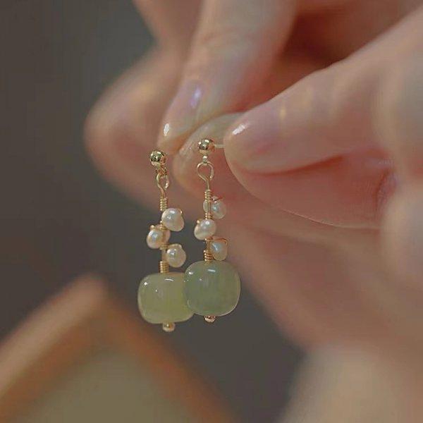 Изысканные серьги-цветы из опала для женщин, длинные серьги-подвески со стразами и цирконами, ювелирные изделия для девочек на свадьбу, вечеринку, для создания элегантного образа, новинка 2025