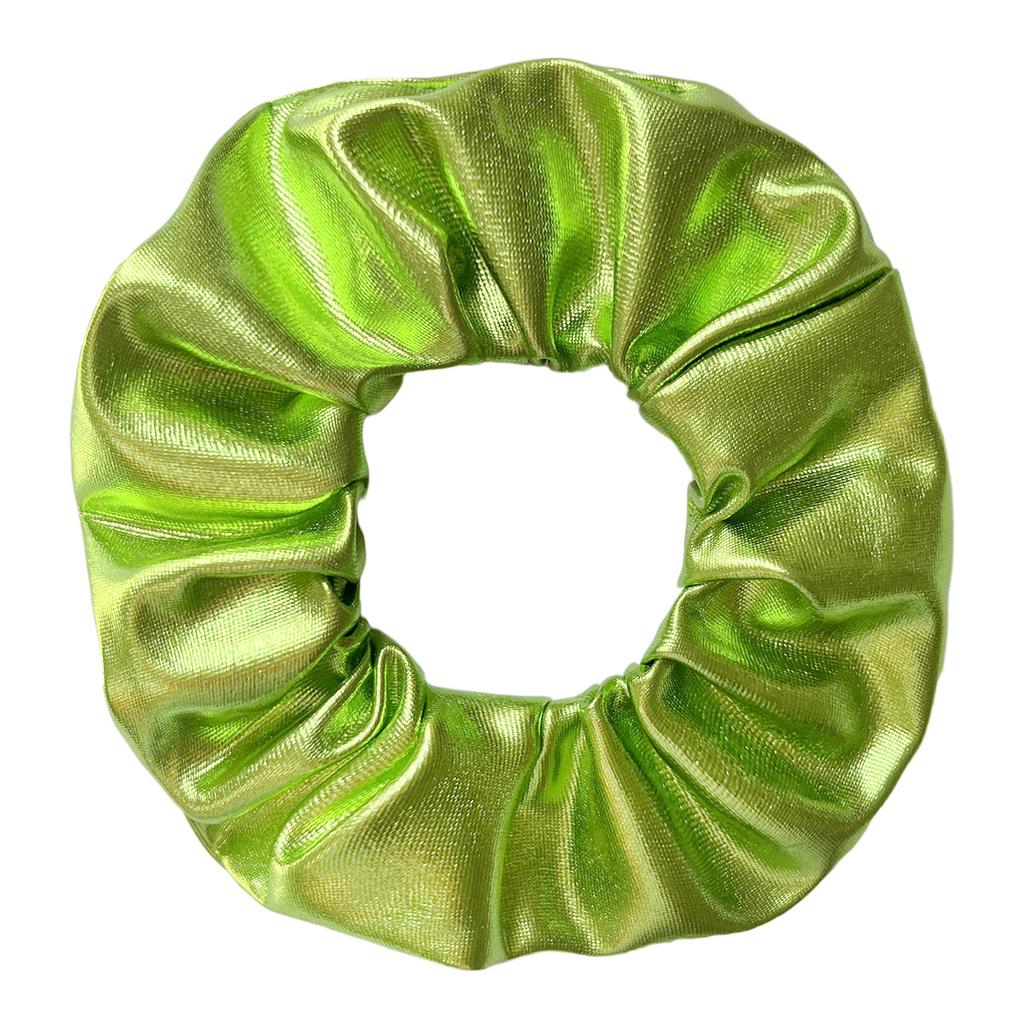 2pcs 11cm Women Metallic Rainbow Scrunchies Laser Elastic Hair Ties Hair Accessories for Girls
