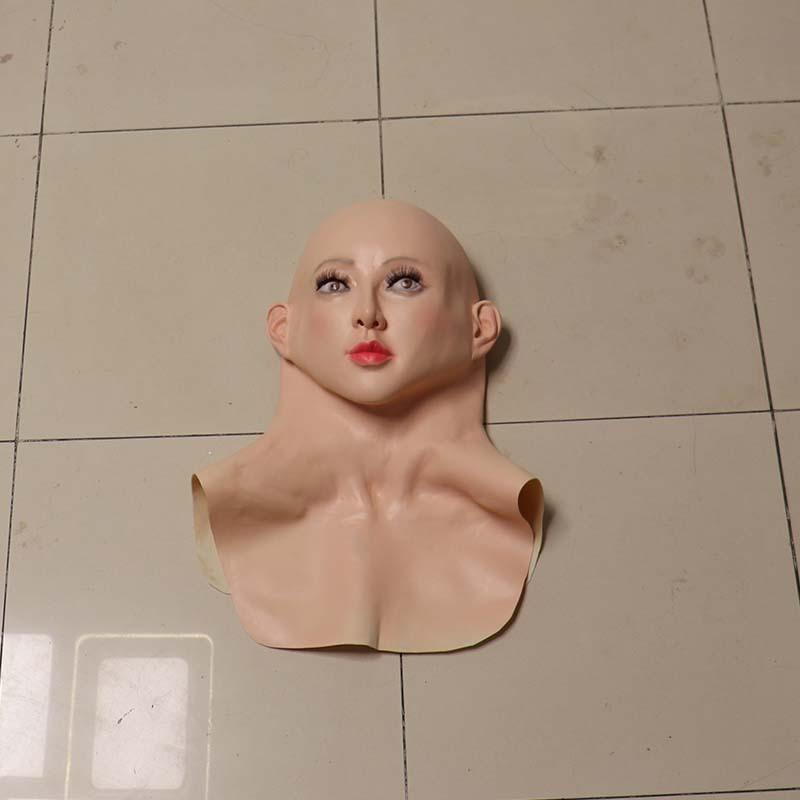 Halloween Latex Mask Sexy Beauty Full Head Realistic Costume Party Prop