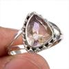 Натуральный аметрин драгоценный камень ручная работа 925 чистое серебро ювелирное кольцо размер 7 V7e78
