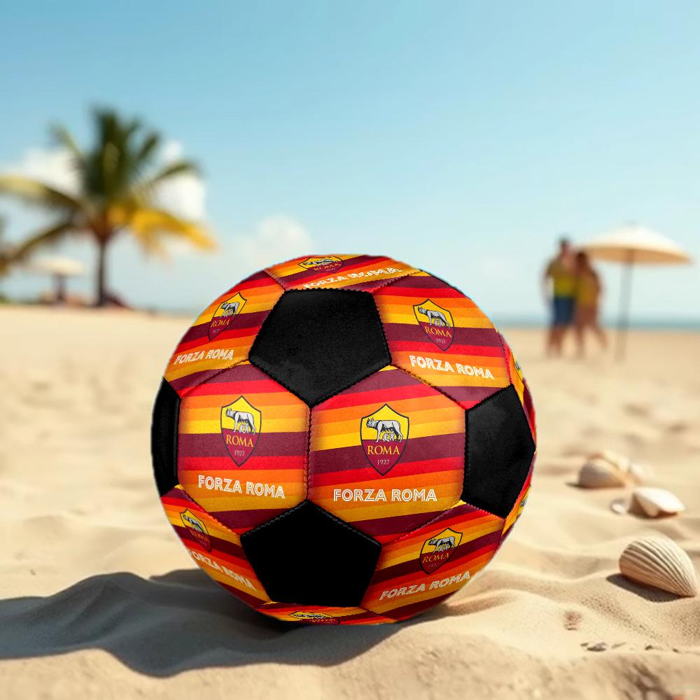 Associazione Sportiva Roma Soccer Ball Colorful All Ages Machine Stitched PVC Competition Ready Durable High-Bounce.SIZE5