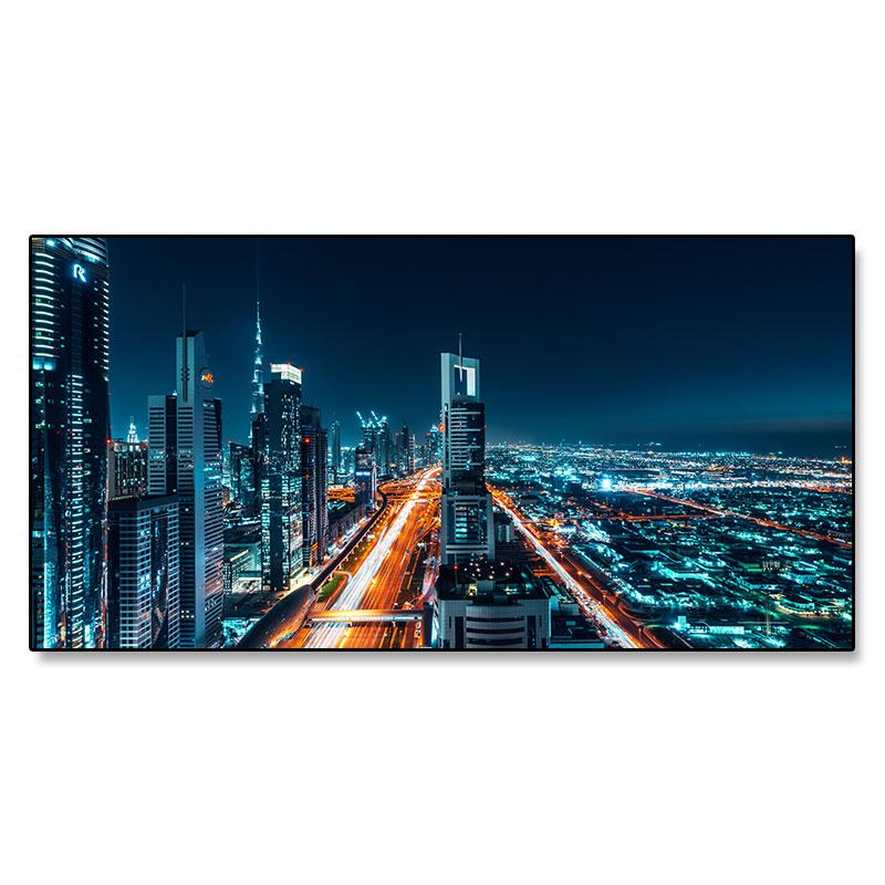 Большой размер, современная городская ночная сцена, холст, картина, настенная живопись, пейзаж, отражение, постеры и принты для гостиной, домашний декор