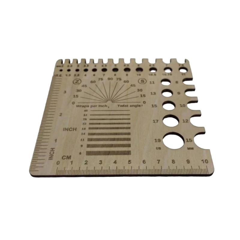 Деревянная линейка для вязания, измеритель спиц, деревянная линейка для вязальных спиц, измеритель пряжи для вязания крючком, измеритель плотности вязания, инструмент для измерения вязальных спиц