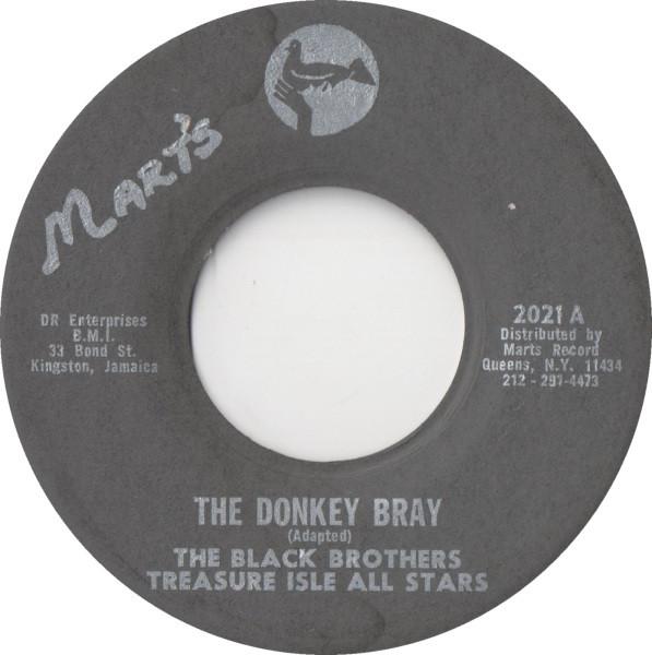 7-дюймовая пластинка BLACK BROTHERS TREASURE ISLE ALL The Donkey Bray 2021 Marts US Reggae Ska Dub Б/у