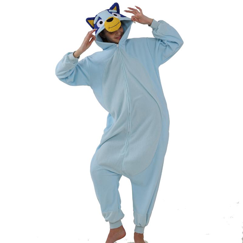 Bluey Onesies женские пижамы Кигуруми мультфильм цельный косплей костюм для Хэллоуина