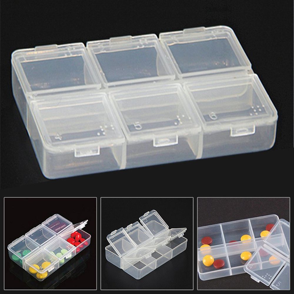 Home Case Braille Tablet Container 6-day Medicine Holder Pill Boxes