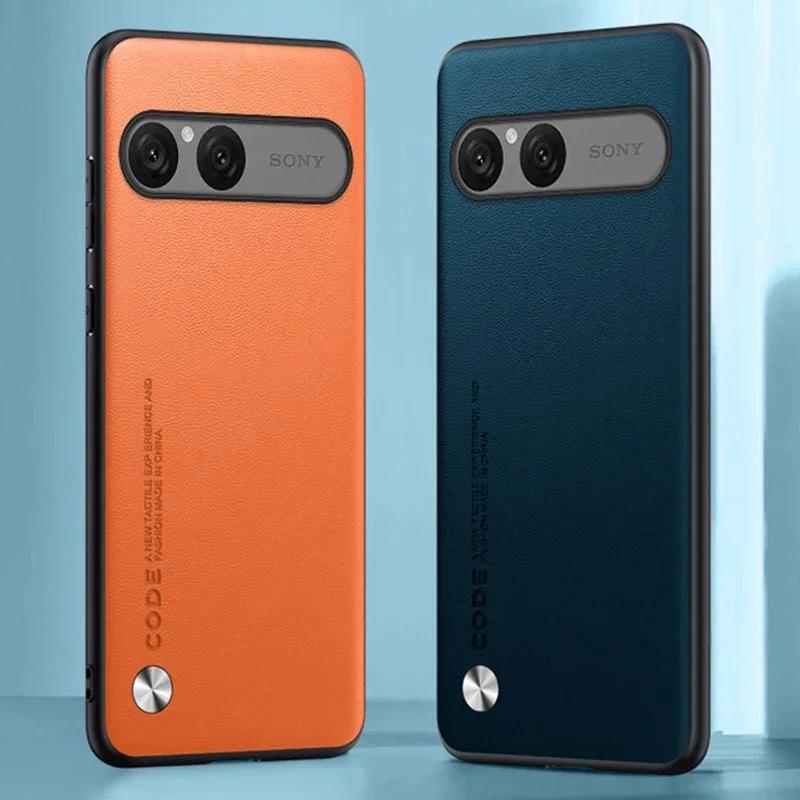 EUCAGR Роскошный чехол из ПУ-кожи для Sony Xperia 10 VII 10VII Задняя крышка Силиконовая ударопрочная защитная крышка для телефона для Xperia10 VII