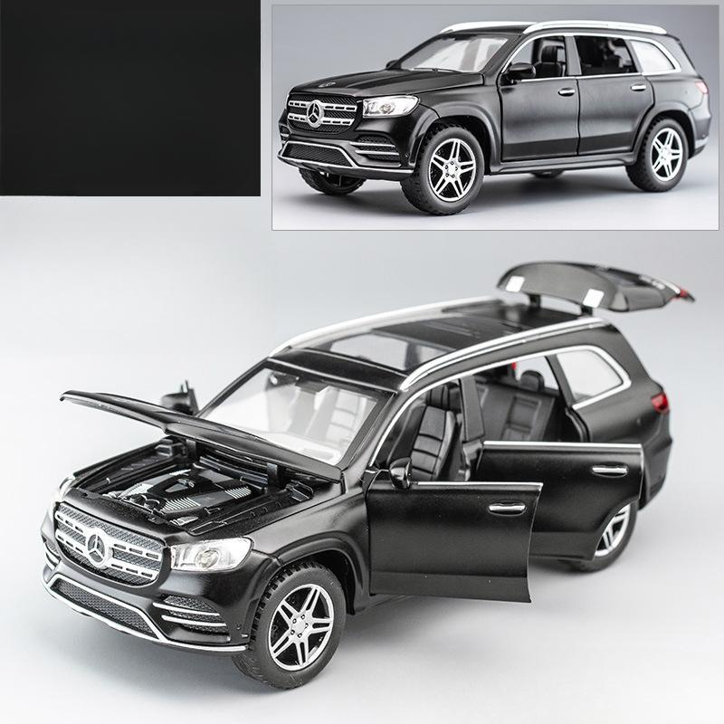 1/32 High Simulation Benz GLS580 SUV Модель автомобиля Игрушечный внедорожник со звуком и светом Украшения из сплава литые игрушки для детей Подарки