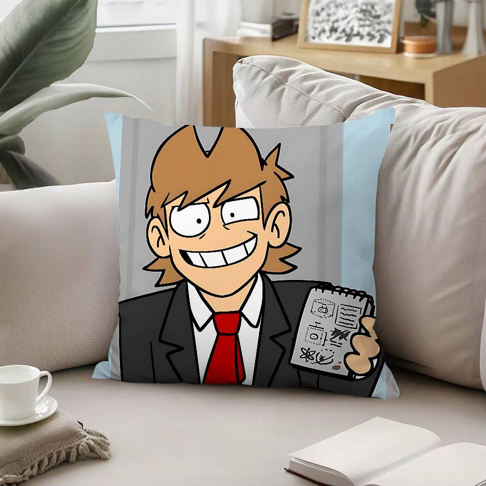Аниме Eddsworld Торд Наволочки для декоративных подушек Чехол для подушки с рисунком Подходит для дивана, спальни, автомобиля