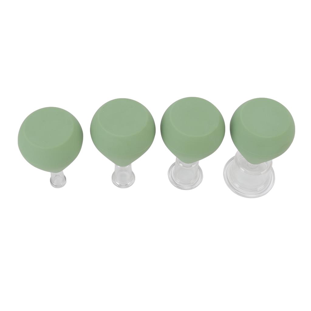 Набор из 4-х банок для лица, помогающий спать, подтягивающий кожу, уменьшающий мелкие морщины, вакуумная присоска для лица