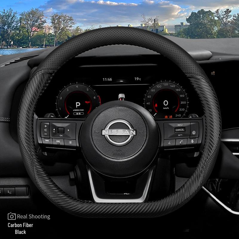 Ультратонкий нескользящий чехол на руль для 2024 Nissan Land Cruiser, улучшение интерьера