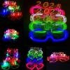 2025 Light up Glasses 2025 New Year Party Eyeglasses Decoration Photography Props for New Years Party Christmas Wedding