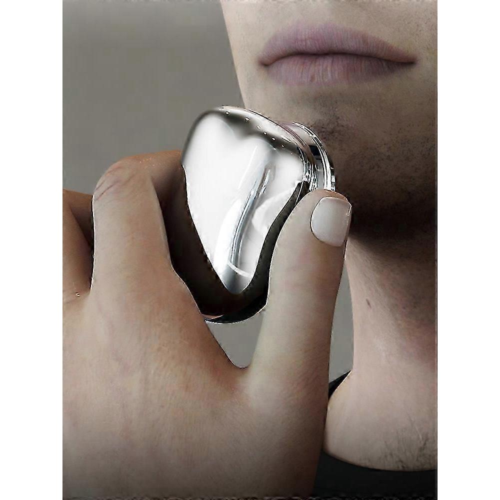 New Portable Electric Shaver for Men Mini Beard Trimmer with Shaving Blade and Razor Compact Design for Travel