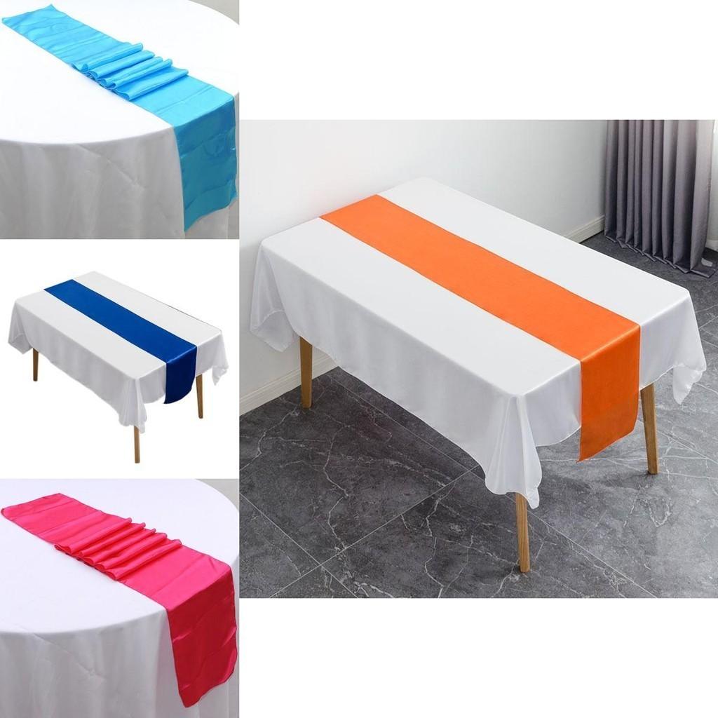 Chic Red Satin Table Runner For Beautifully Decorated Buffets And Parties