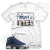 Футболка DEAD PRESIDENTS для кроссовок J1 Retro 13 Flint Navy White French Blue