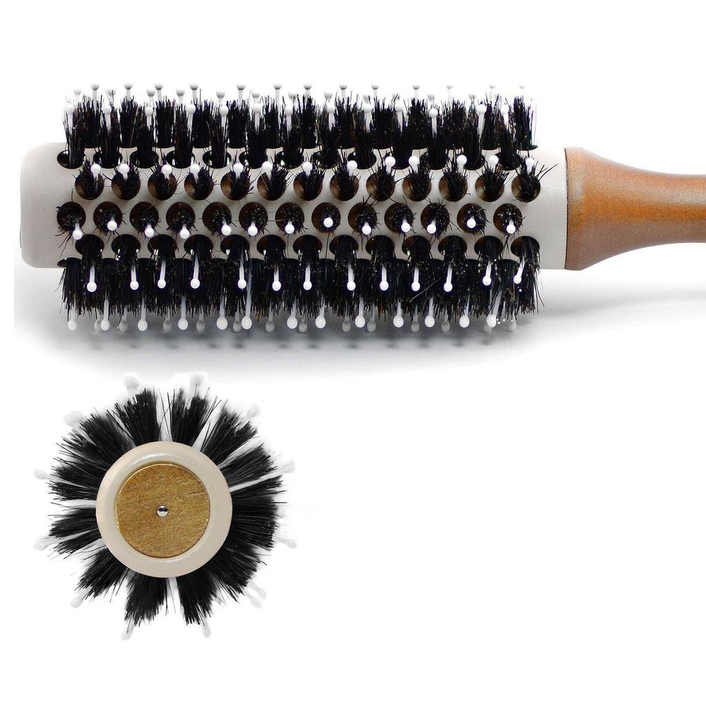 Радиальная керамическая щетка для волос с щетиной кабана 9352