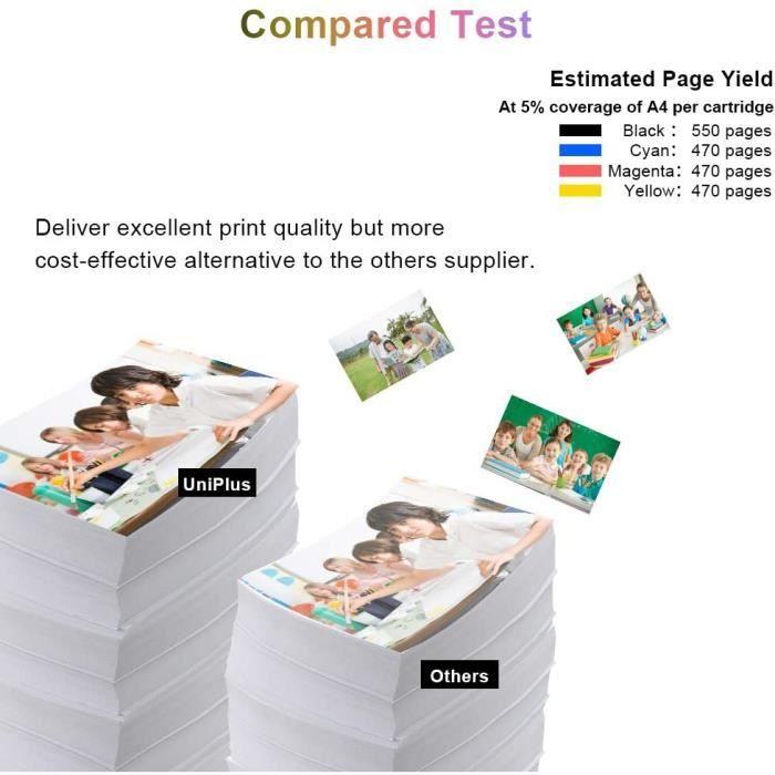 Чернильные картриджи - Epson - 502XL - Совместимый - Набор из 5 штук - Разноцветные