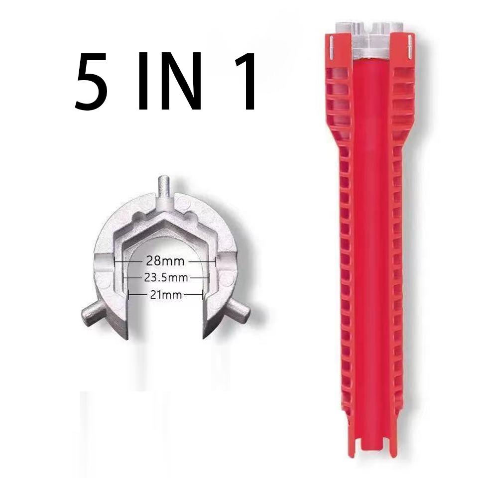 5/8 в 1 противоскользящий ключ для смесителя для раковины, многофункциональный ремонтный ключ с двойной головкой, водонагреватель, сантехнические инструменты, наборы инструментов для ванной комнаты