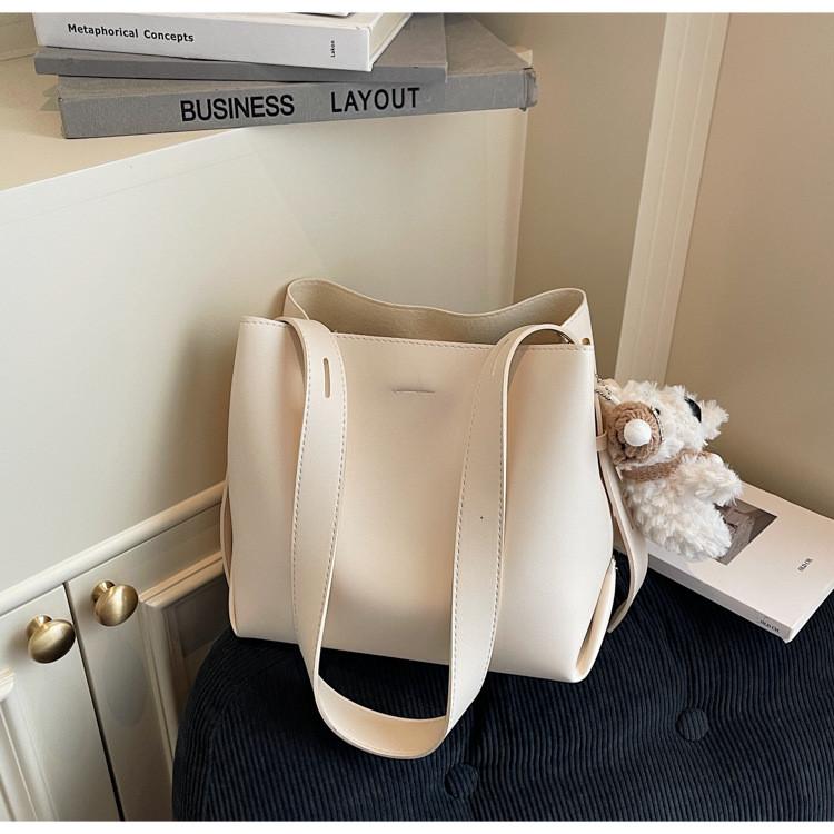 IELGY Ladies Bucket Bag Summer Simple All-Match Shoulder Messenger Bag