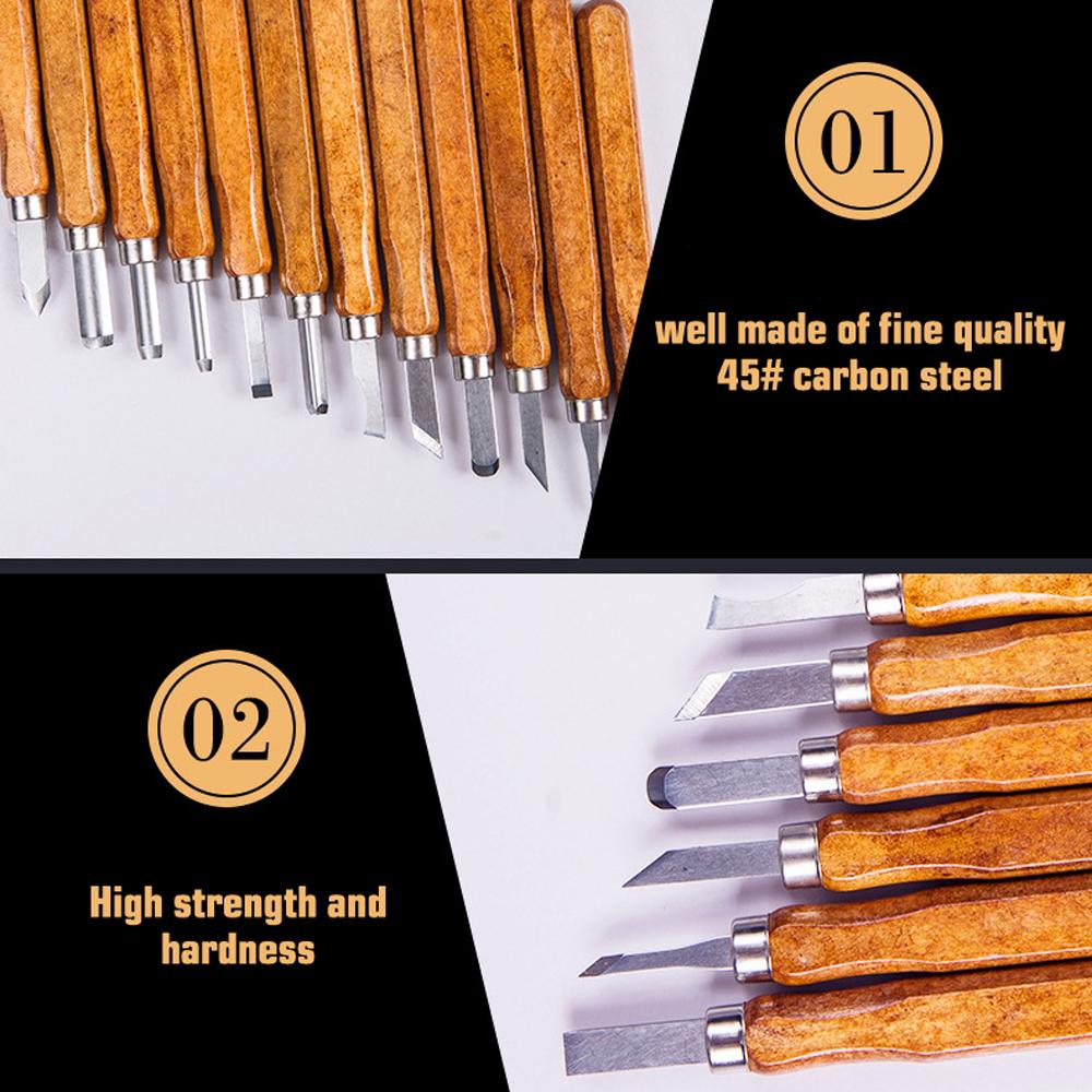 12 шт. DIY резак по дереву, скульптура, инструменты для резьбы по дереву, деревообработка, хобби, искусство, ремесла, фрезы
