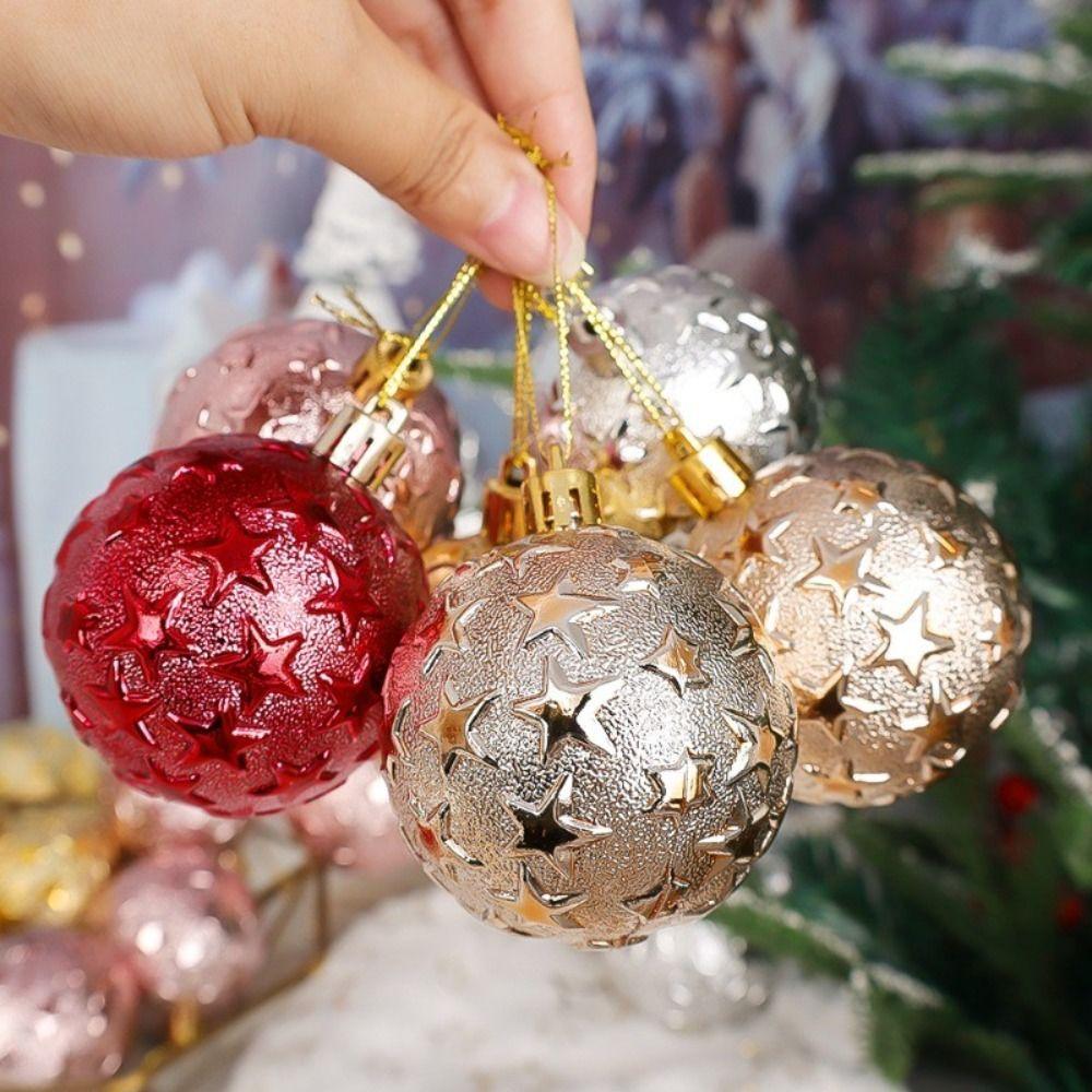 Милый рождественский шар-украшение Starc с гальваническим покрытием, ПВХ, подвеска, рождественский подарок, рождественские подвесные украшения для елки