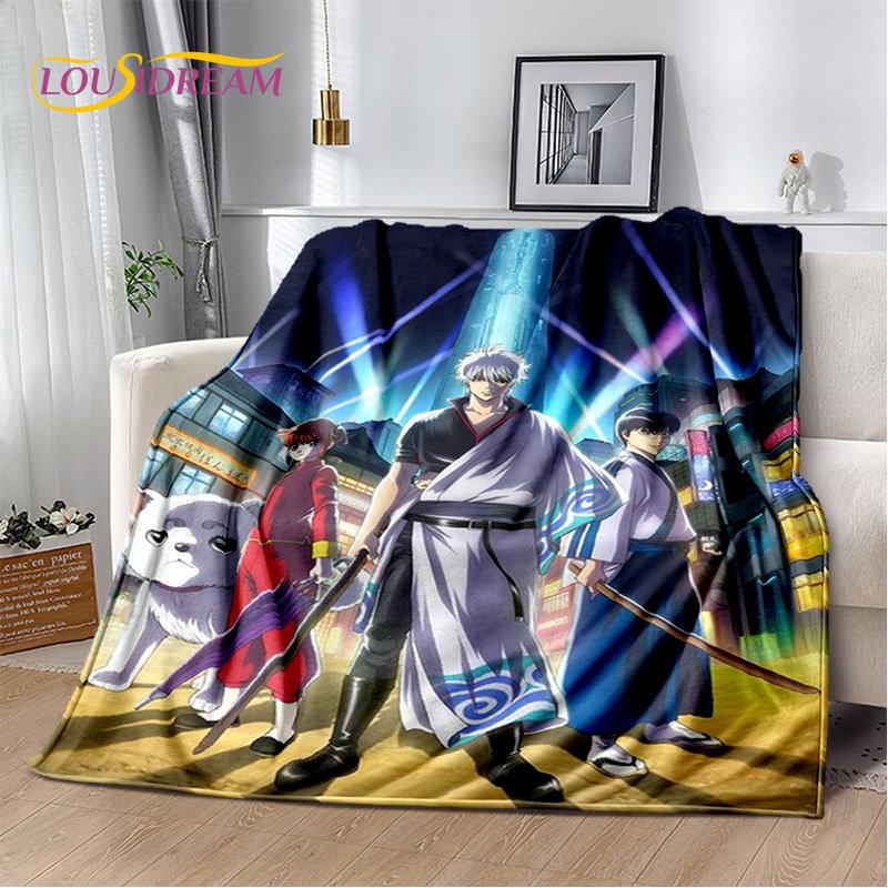 Gintoki Kagura Gintama аниме мягкое плюшевое одеяло, фланелевое одеяло для гостиной, спальни, кровати, дивана, чехол для пикника, детское одеяло