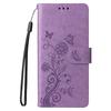 For OnePlus 13 Leather Case Butterfly Floral Imprint Wallet Stand Cover