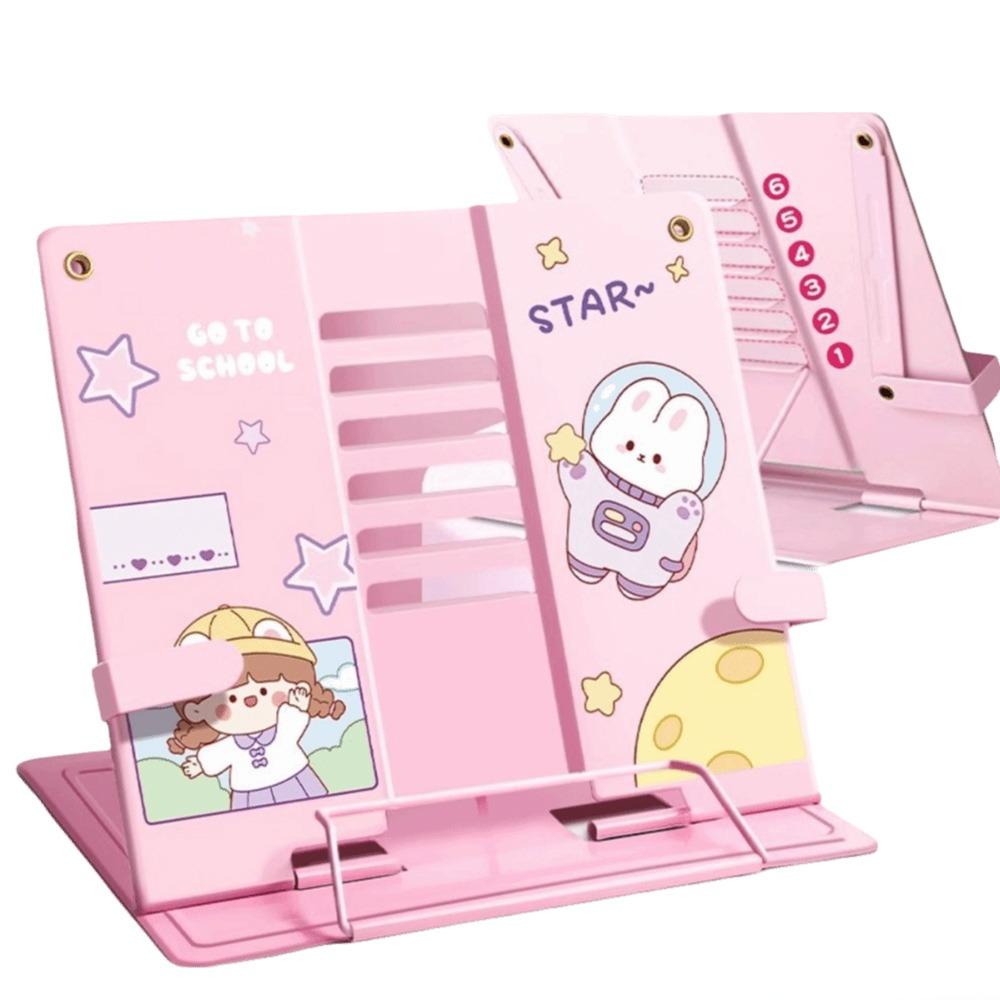 6 Adjustable Positions Desk Book Holder Heavy Duty Metal Document Holder Cooking Recipes